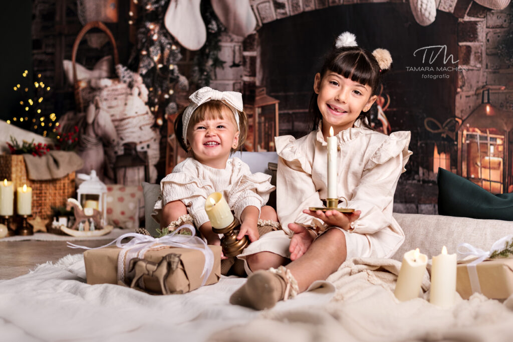 Sesion de fotos de Navidad en Alcala de Henares